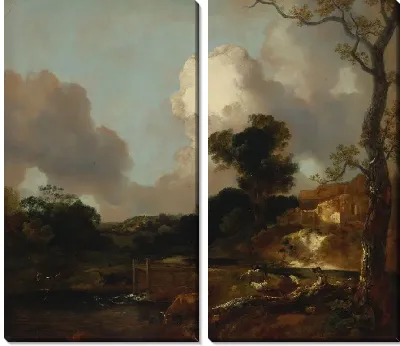 Картина Пейзаж с плотиной (1750-1753)