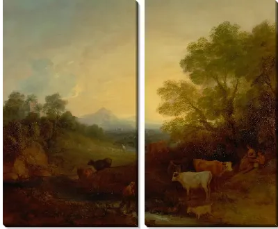 Картина Пейзаж с крупным рогатым скотом (1773)