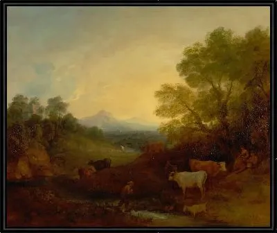 Картина Пейзаж с крупным рогатым скотом (1773)