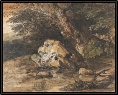 Картина Лесистая местность (1765-1770)