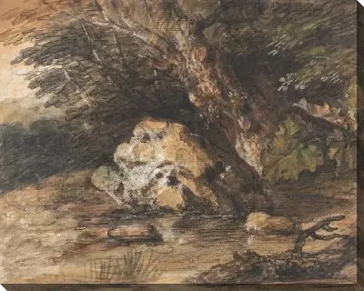 Картина Лесистая местность (1765-1770)