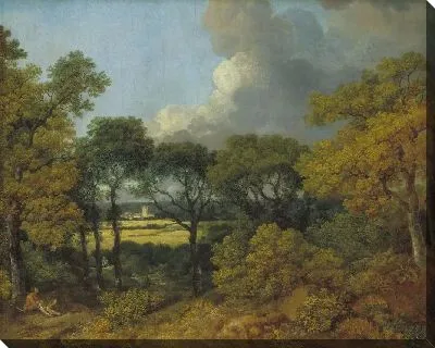 Картина Пейзаж с отдыхающим крестьянином (1747)