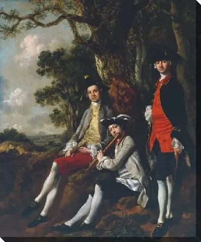Картина Кавалеры на природе (1750)