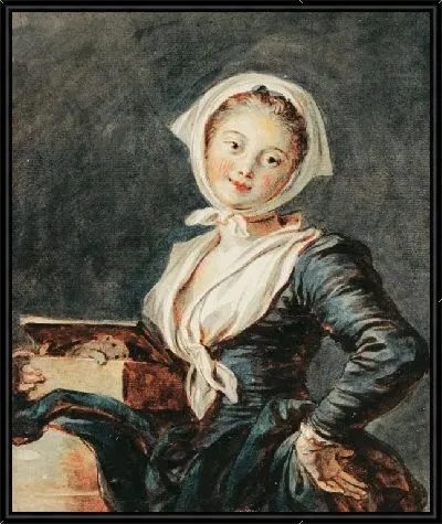 Картина Девушка с сурком