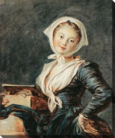 Картина Девушка с сурком