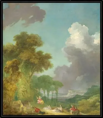 Картина Качели (1775-1780) 