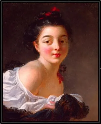 Картина Молодая женщина с каштановыми волосами (1768-1770)