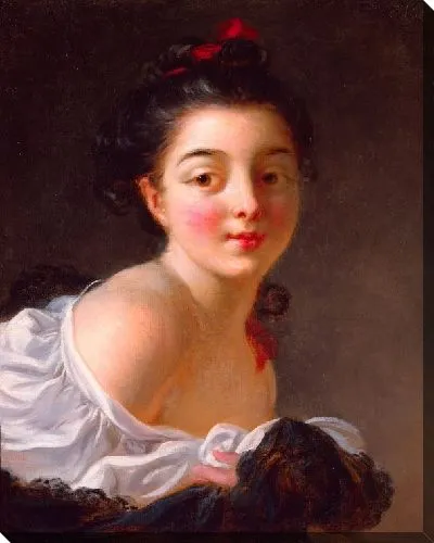 Картина Молодая женщина с каштановыми волосами (1768-1770)