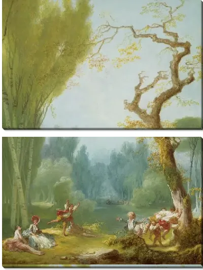 Картина Игра в лошадь и всадника (1775-1780)