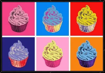 Кексы в стиле поп арт