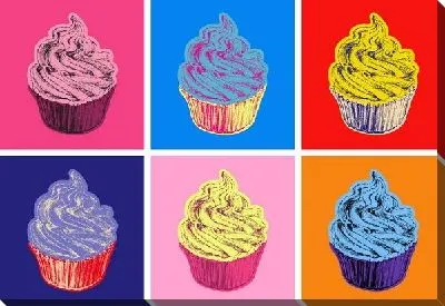 Кексы в стиле поп арт