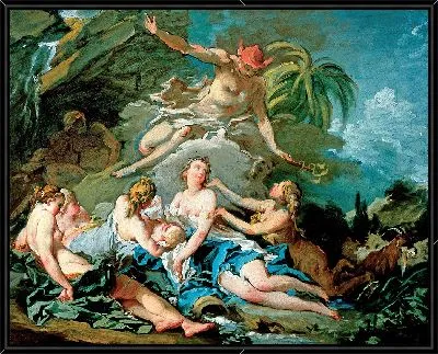 Картина Меркурий доверил младенца Диониса нимфам Ниса