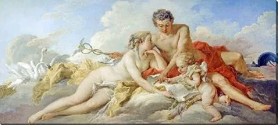 Картина Венера и Меркурий обучают Купидона