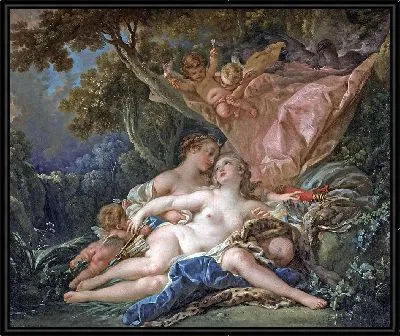 Картина Юпитер в обличии Дианы и нимфы Каллисто