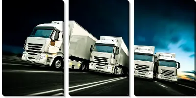 Модульная картина Грузовики №2