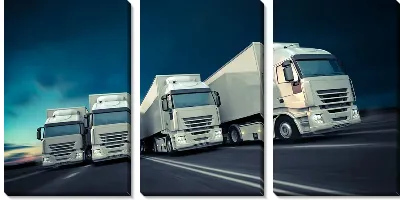 Модульная картина Грузовики №3