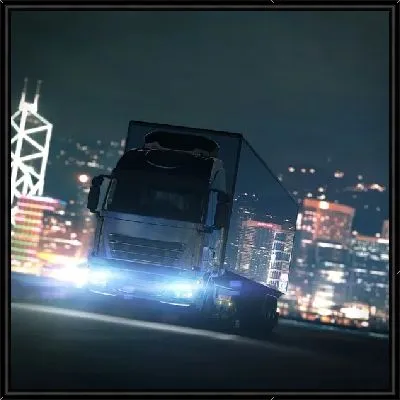 Грузовик ночью