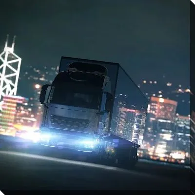 Грузовик ночью