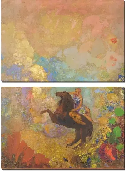 Картина Муза на пегасе (1907-1910)