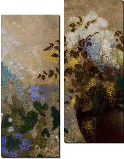 Картина Цветы в черной вазе (1909-1910)