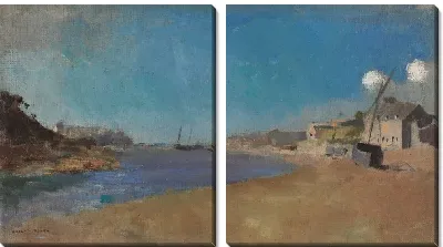 Картина Рыбацкая деревня (1883)