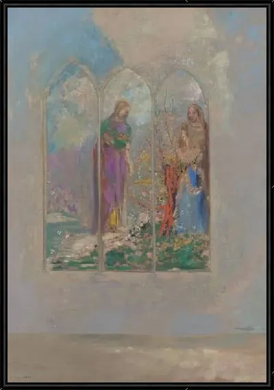 Картина Преданность возле красного куста (1905)