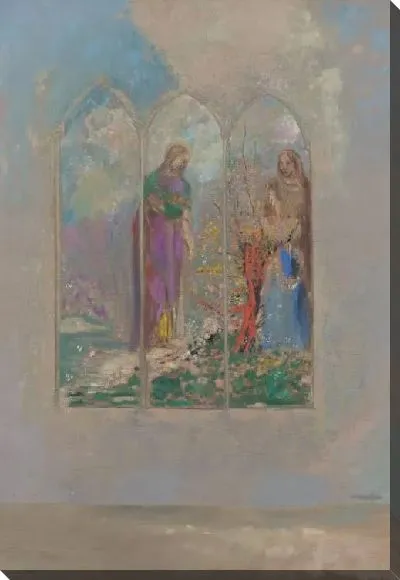 Картина Преданность возле красного куста (1905)