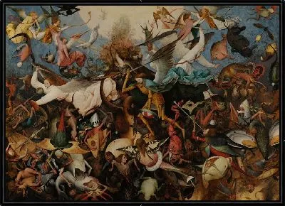 Картина Падение мятежных ангелов (1562)