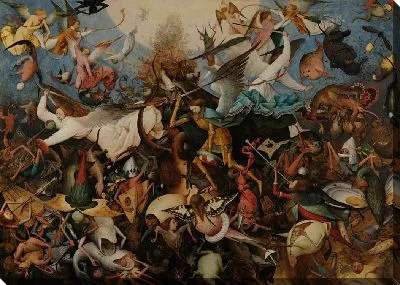 Картина Падение мятежных ангелов (1562)