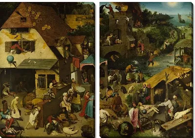 Картина Пословицы (1559) 