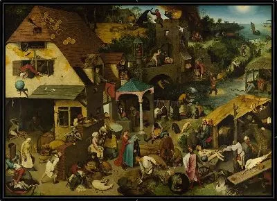 Картина Пословицы (1559) 