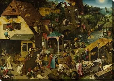 Картина Пословицы (1559) 