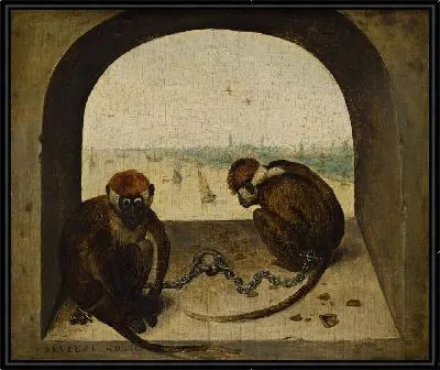 Две прикованные обезьяны (1562)