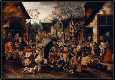 Картина Слепой шарманщик (1600-1610) 