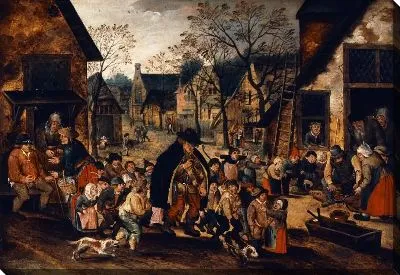 Картина Слепой шарманщик (1600-1610) 