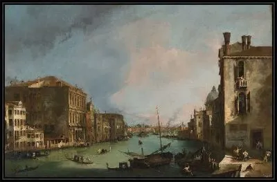 Картина Большой канал в Венеции с мостом Риальто (1724)