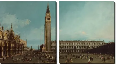 Модульная картина Площадь Сан-Марко в Венеции (1742-1746)