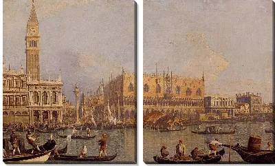 Модульная картина Вид на дворец (1755)