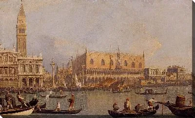 Картина маслом Вид на дворец (1755)