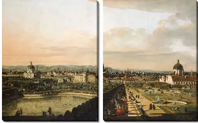 Модульная картина Вид на город (1759-1760)