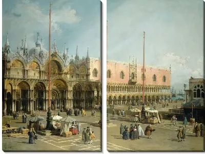 Модульная картина Площадь Сан-Марко, Венеция (1742-1744)