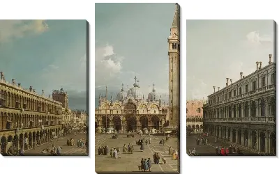 Модульная картина Площадь Сан-Марко, Венеция (1730-1734)