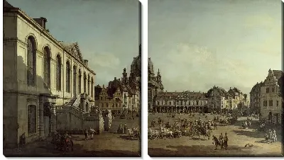Модульная картина Двор (1749)
