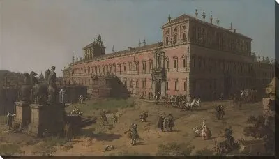 Постер Вид на Палаццо дель Квиринале, Рим (1750-1751)