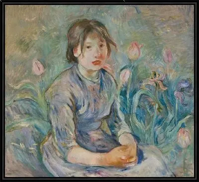 Крестьянская девушка среди тюльпанов (1890)