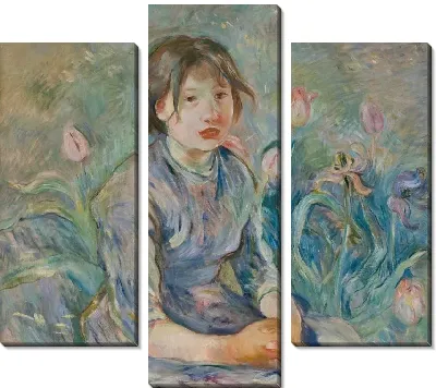 Крестьянская девушка среди тюльпанов (1890)