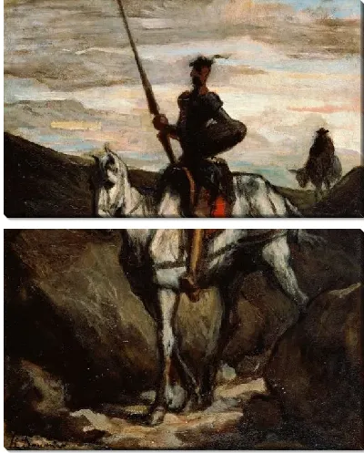 Картина Дон Кихот в горах (1850)