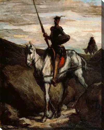 Картина Дон Кихот в горах (1850)