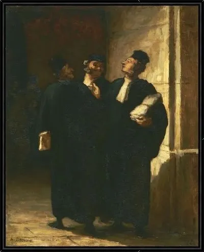 Картина Три адвоката (1855-1857)