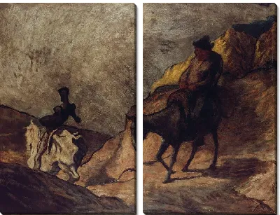 Картина Дон Кихот и Санчо Панса (1866-1868) 